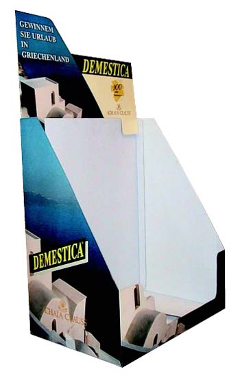 espositore cartone inclinato demestica