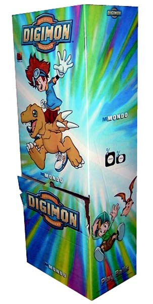 espositore pubblicitario digimon