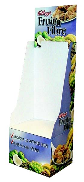 espositore cartone kellog s fritfibre