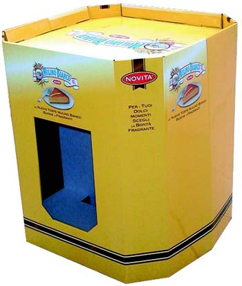 espositore cartone barilla torte