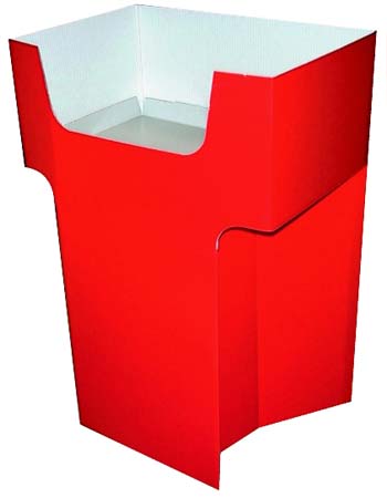espositore cartone walker con plateaux contenitivo