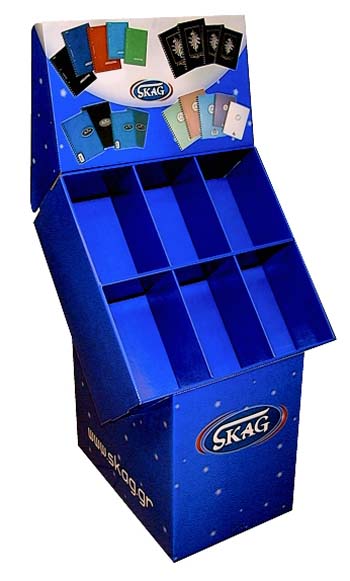 espositore cartone cartoleria skag-quaderni