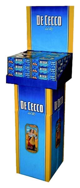 espositore pasta dececco punto vendita