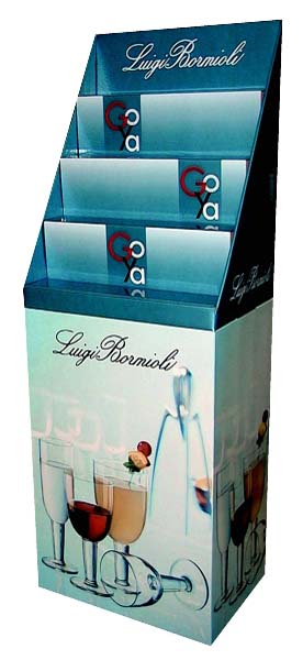 espositore cartone bormioli goya