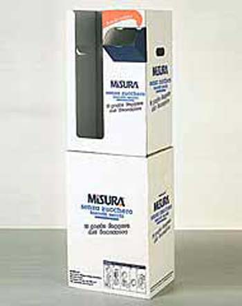 espositore palbox cartone misura