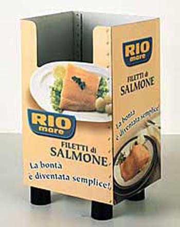 espositore cartone palbox rio mare