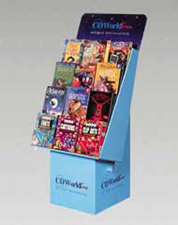 espositore cartone per libri a celle