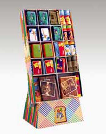 espositore per libri a celle tipo3