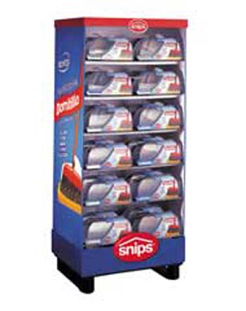 espositore terra in cartone snips