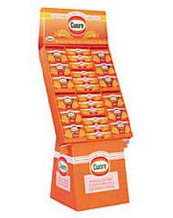 espositore cartone per alimentari a celle