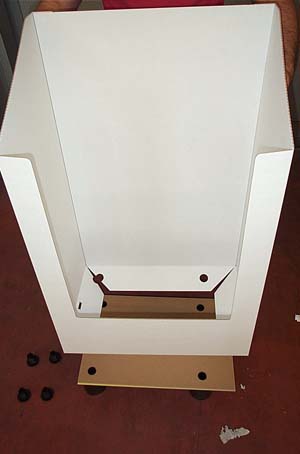 espositore cartone particolare montaggio