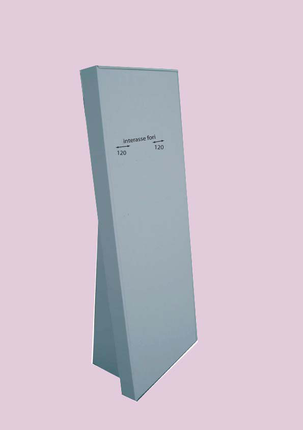 cartello con piedini 580 x 80 x 1430mm