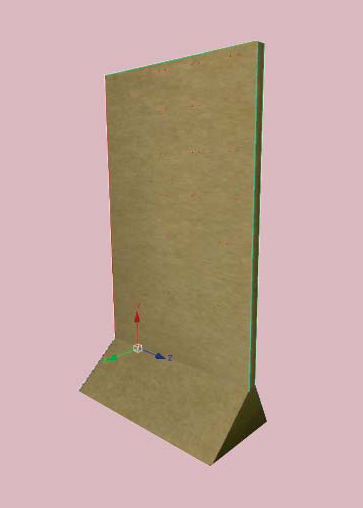 cartello con piedini 1000 x 461 x 1800mm