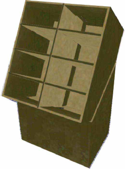 espositori a celle 720 x 515 x 795mm