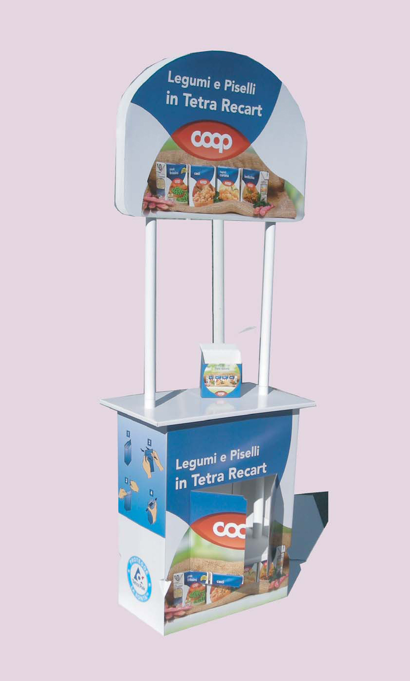 banchetto promozionale 345 x 630 x 2145mm