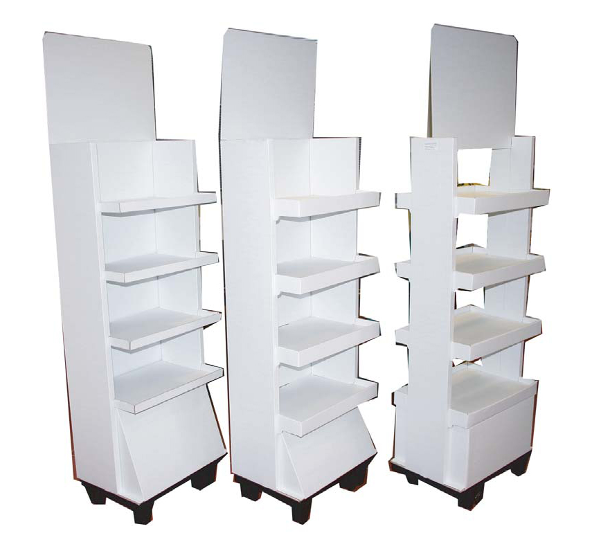 espositore a ripiani 516 x 254 x 1394mm