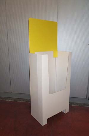 espositore cartone pall box generico