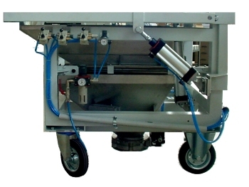 svuota octabin con tramoggia