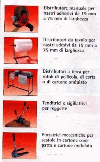 attrezzature per imballaggio